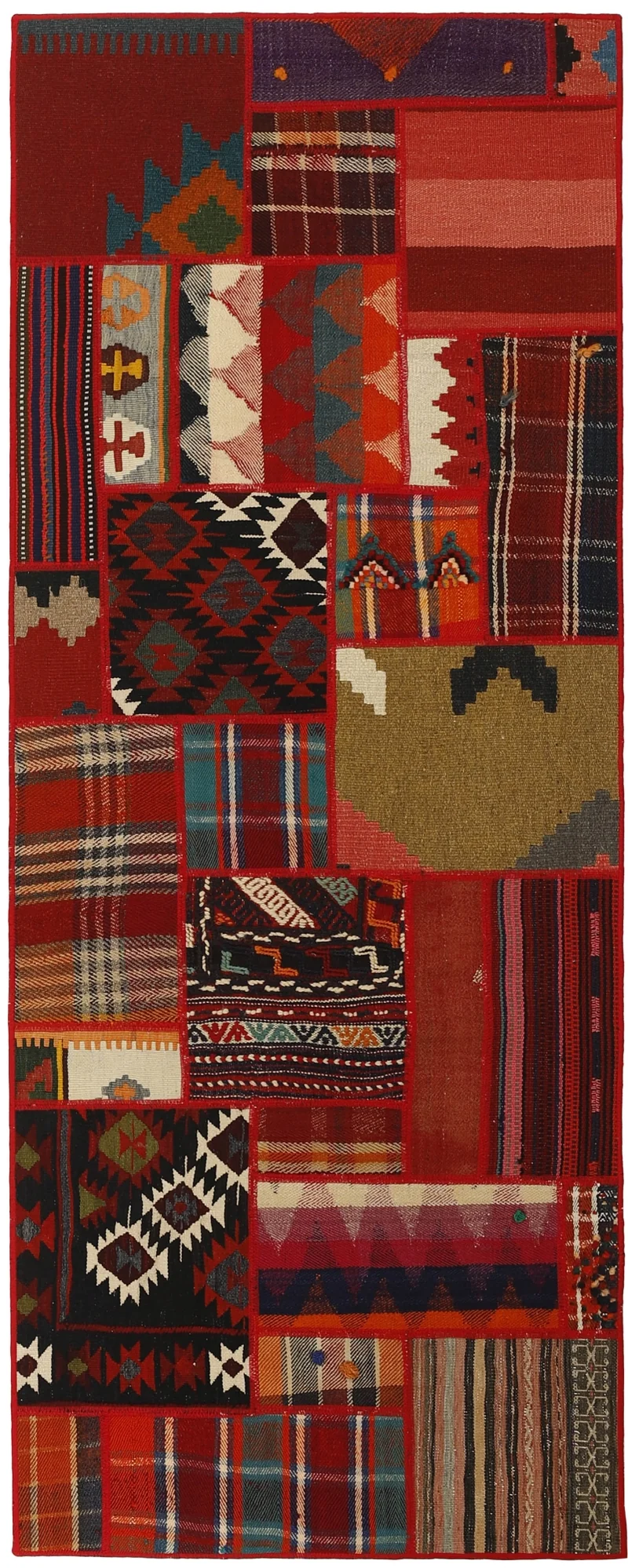 MY-RUG Teppich "Modern Patchwork " Geometrische Muster, Handgeknüpft