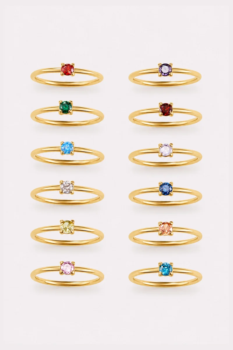 Month of You Birthstone-Inspired Crystal Ring