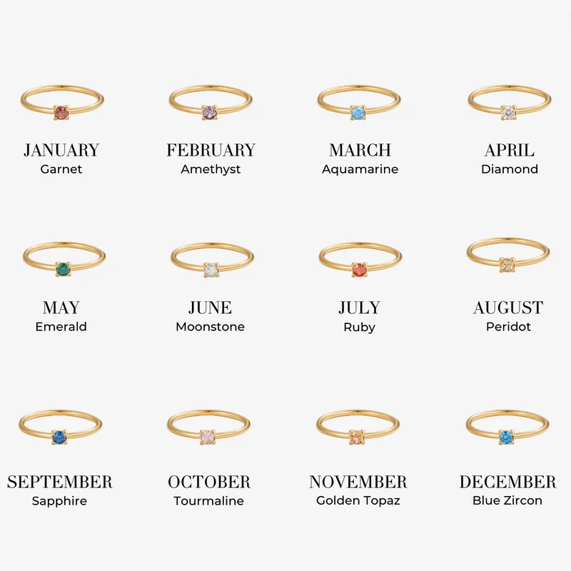 Month of You Birthstone-Inspired Crystal Ring