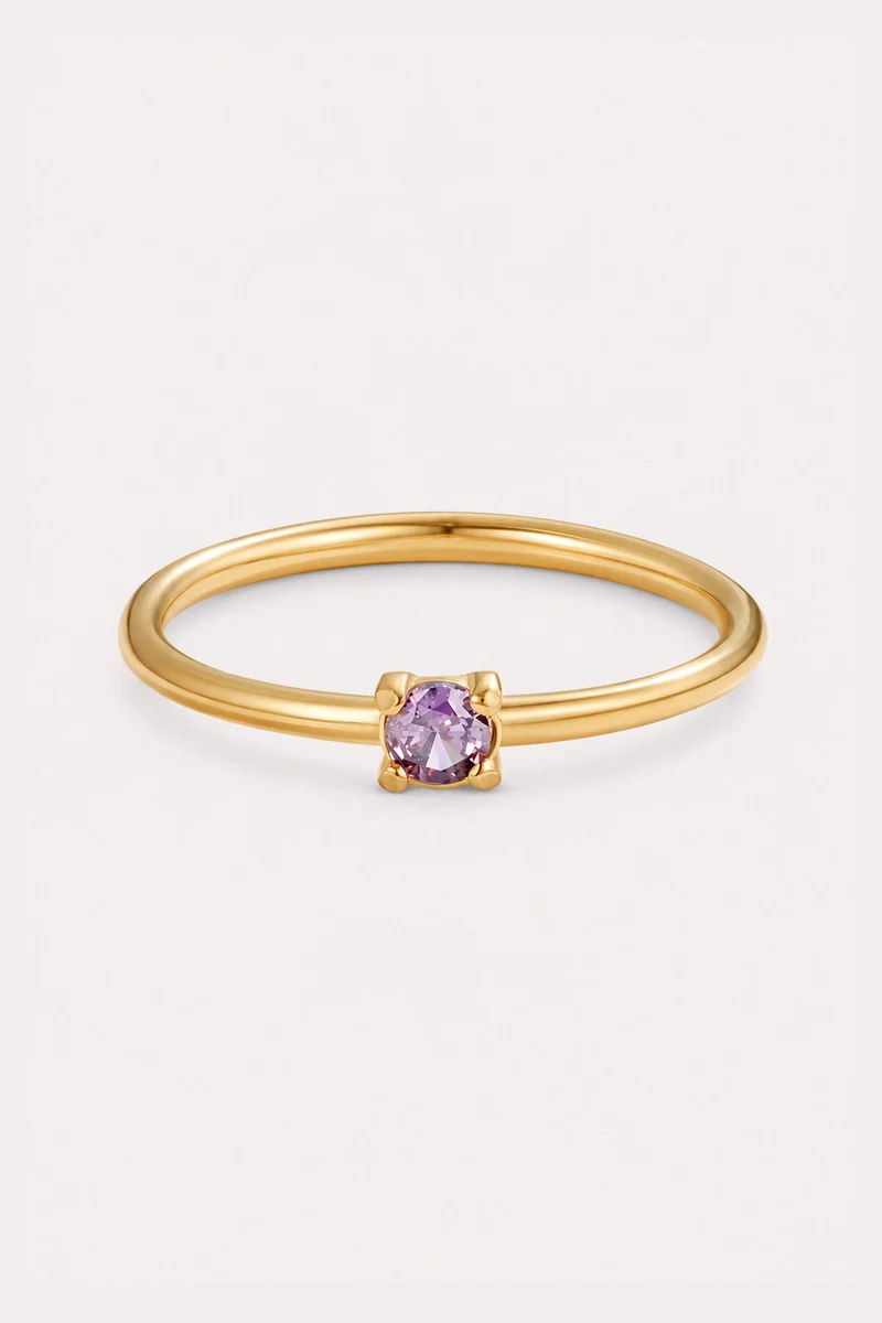 Month of You Birthstone-Inspired Crystal Ring