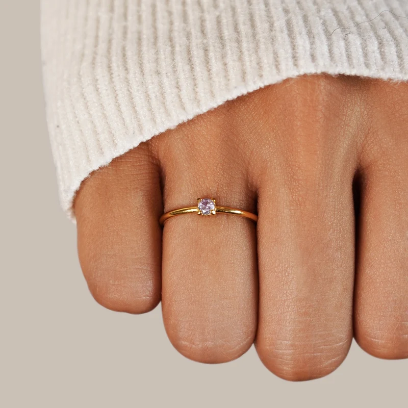 Month of You Birthstone-Inspired Crystal Ring