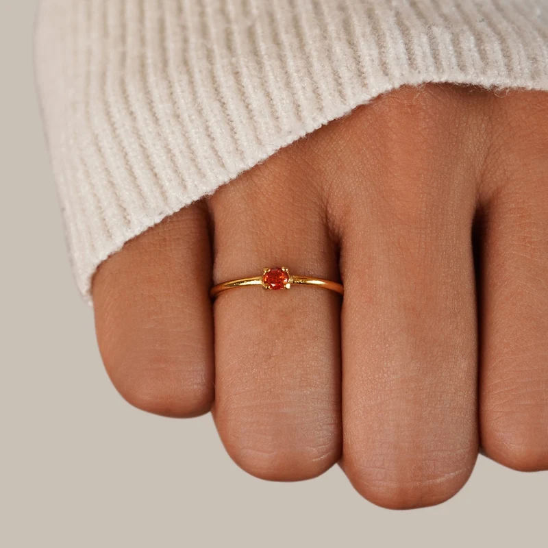 Month of You Birthstone-Inspired Crystal Ring