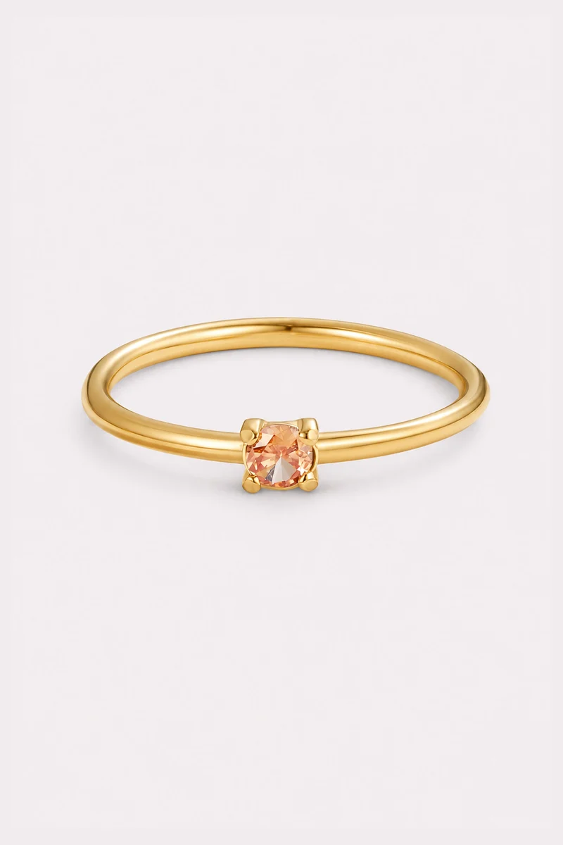 Month of You Birthstone-Inspired Crystal Ring