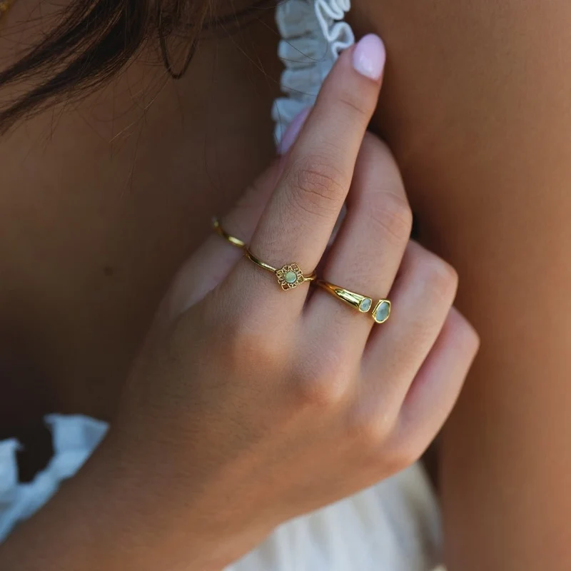 Lotus Reverie Gold Floral Ring