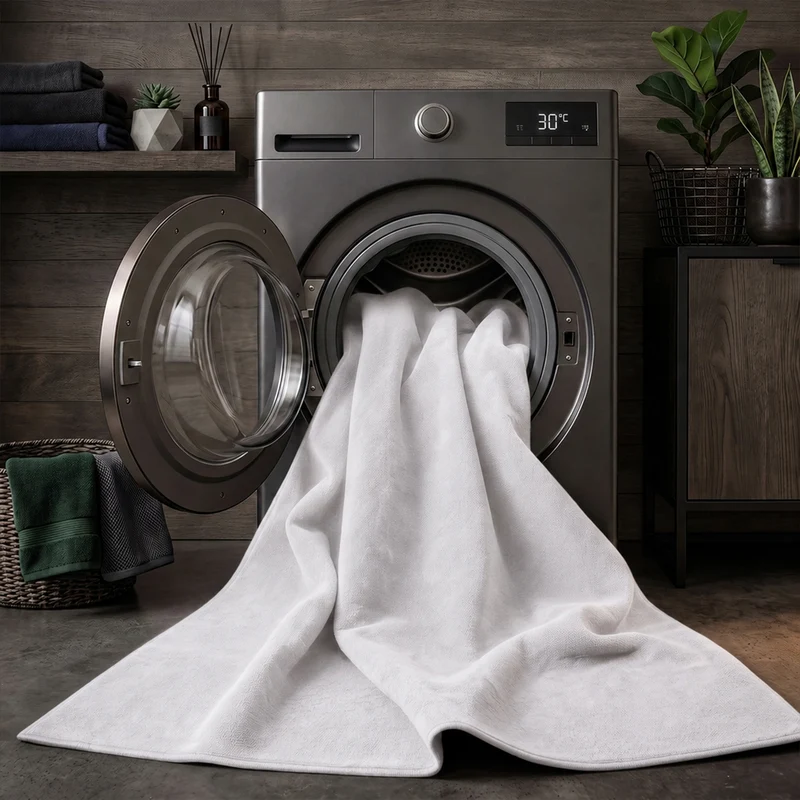 Waschbarer Kurzflor Teppich, rutschfest & weich, Einfarbig für Wohnzimmer, Schlafzimmer, Küche & Kinderzimmer