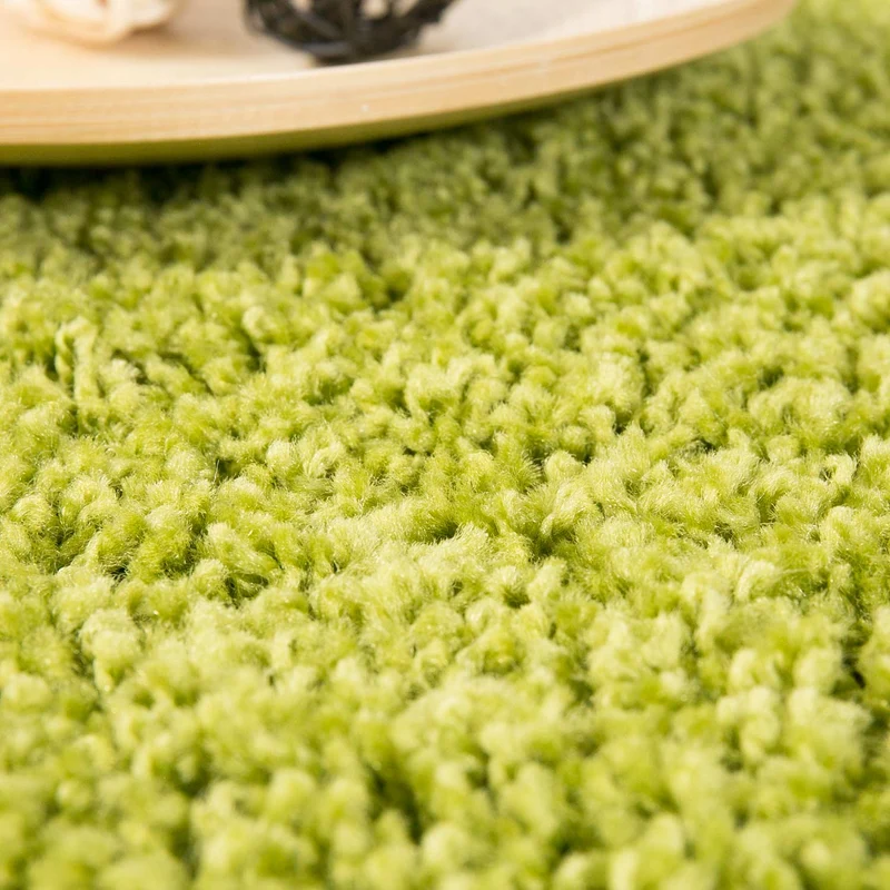 Prime Shaggy Hochflor Teppich in 13 Uni Farben + Runde Teppiche Wohnzimmer