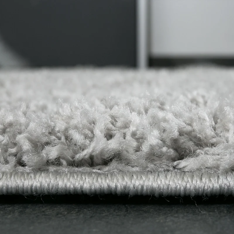 Prime Shaggy Hochflor Teppich in 13 Uni Farben + Runde Teppiche Wohnzimmer