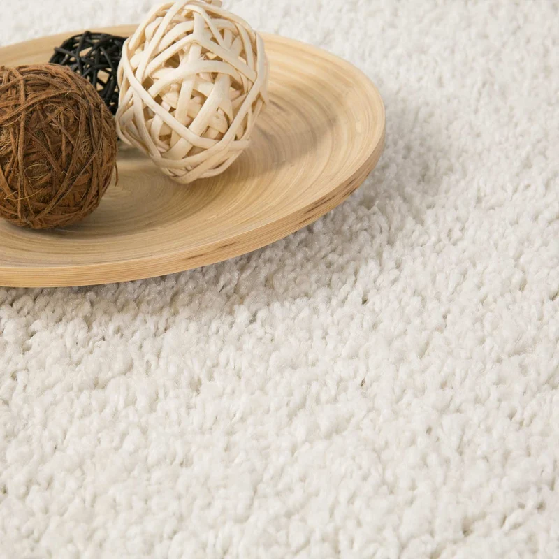 Prime Shaggy Hochflor Teppich in 13 Uni Farben + Runde Teppiche Wohnzimmer