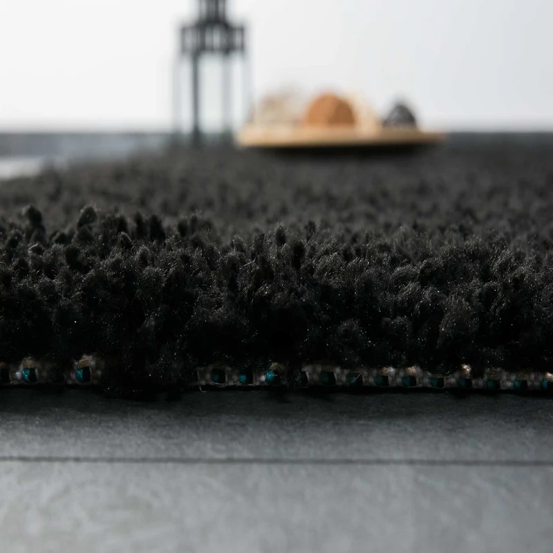 Prime Shaggy Hochflor Teppich in 13 Uni Farben + Runde Teppiche Wohnzimmer