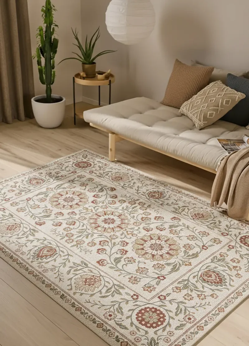 Alfombra de exterior clásica con motivos florales Lua 3104 Multicolor
