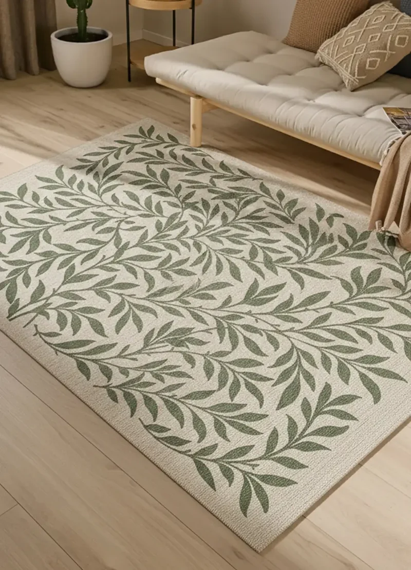 Alfombra de exterior con motivos florales Lua 3103 Verde