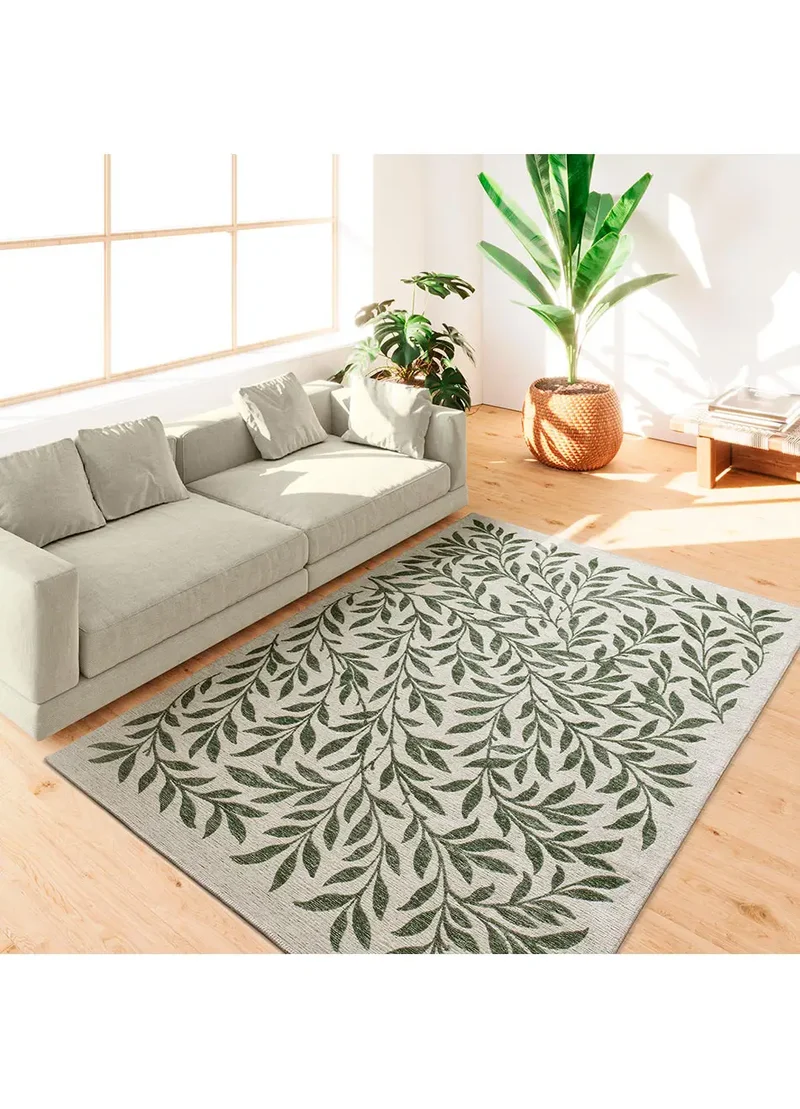 Alfombra de exterior con motivos florales Lua 3103 Verde