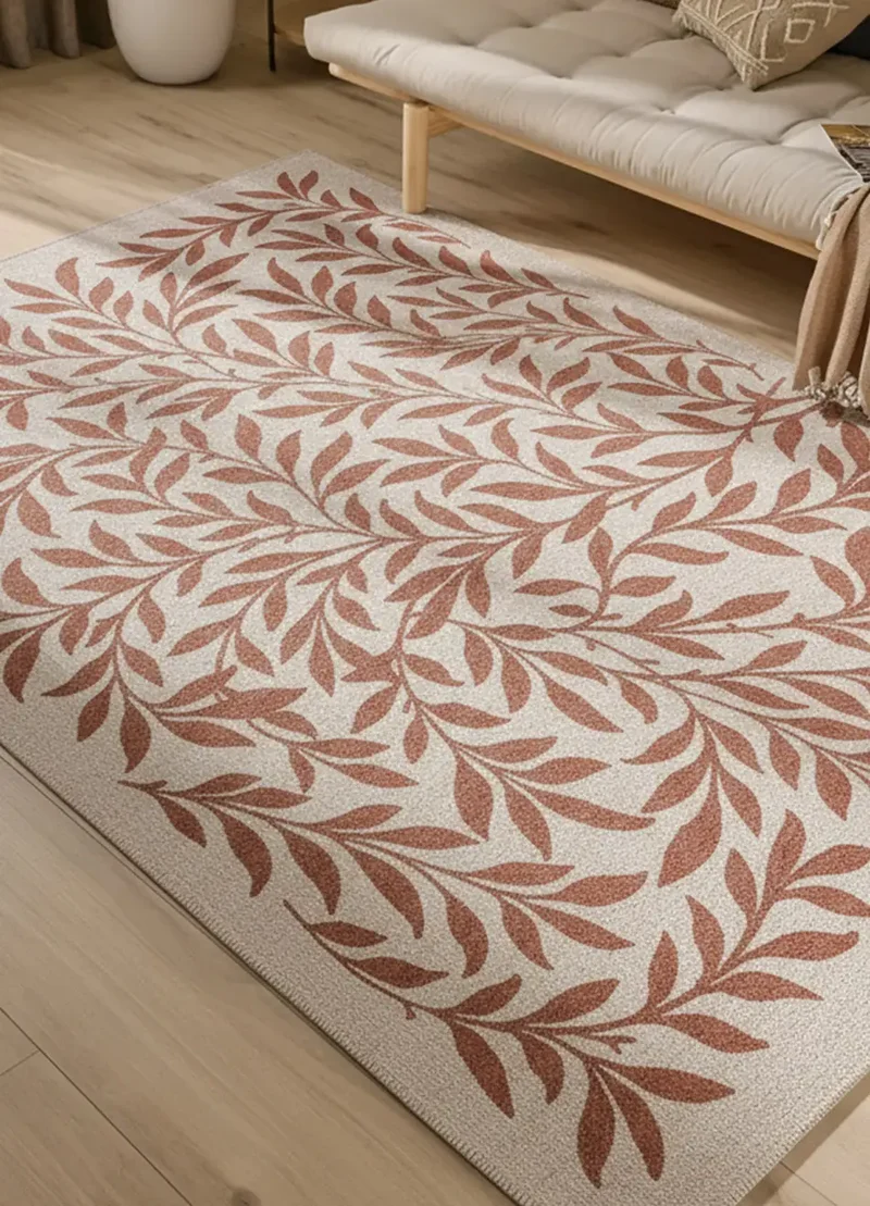 Alfombra de exterior con motivos florales Lua 3103 Caldera