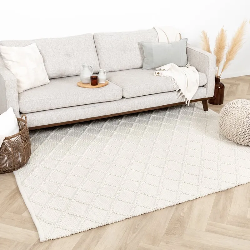 Wollteppich - Knit Creme