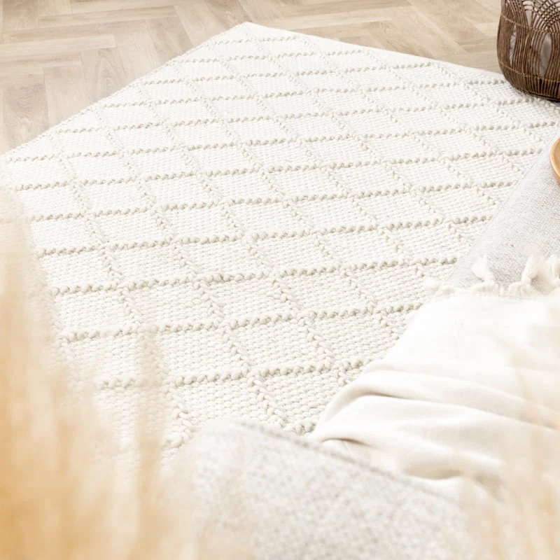 Wollteppich - Knit Creme