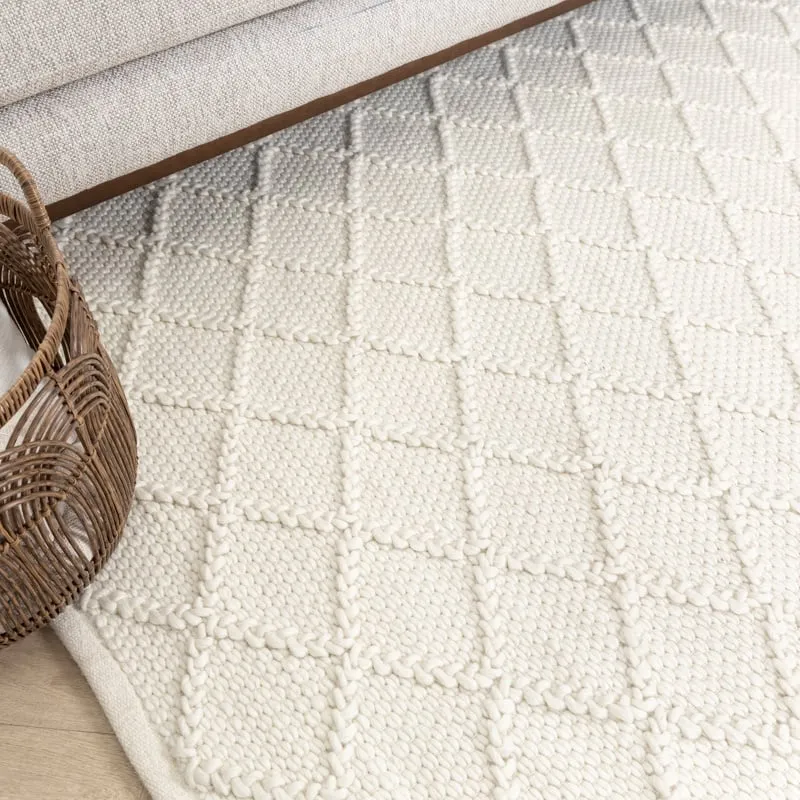 Wollteppich - Knit Creme