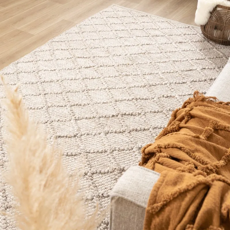 Wollteppich - Knit Beige