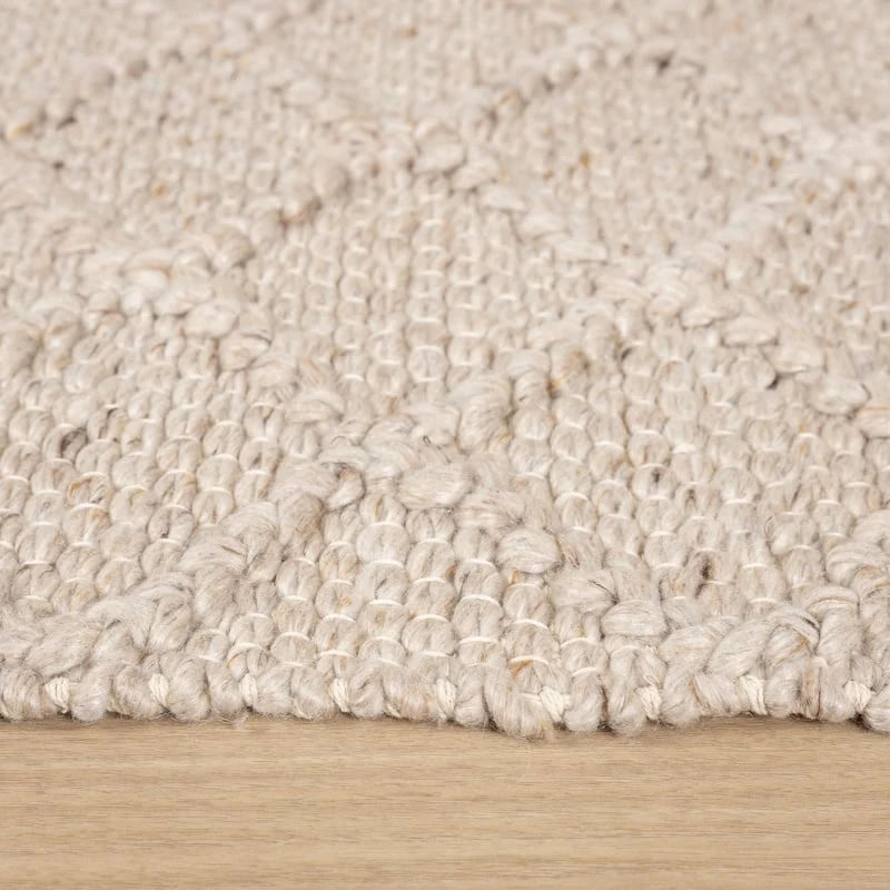 Wollteppich - Knit Beige