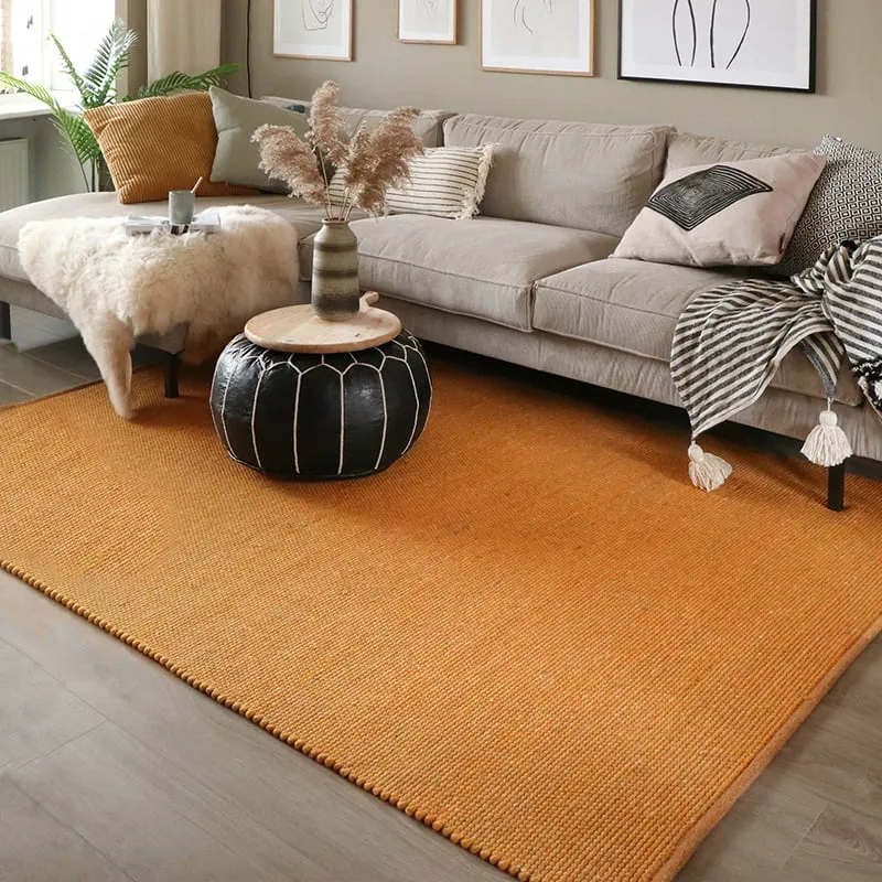 Wollteppich - Wise Gelb Orange 378