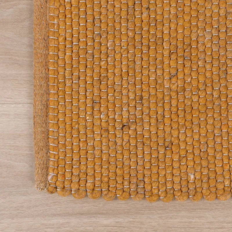 Wollteppich - Wise Gelb Orange 378