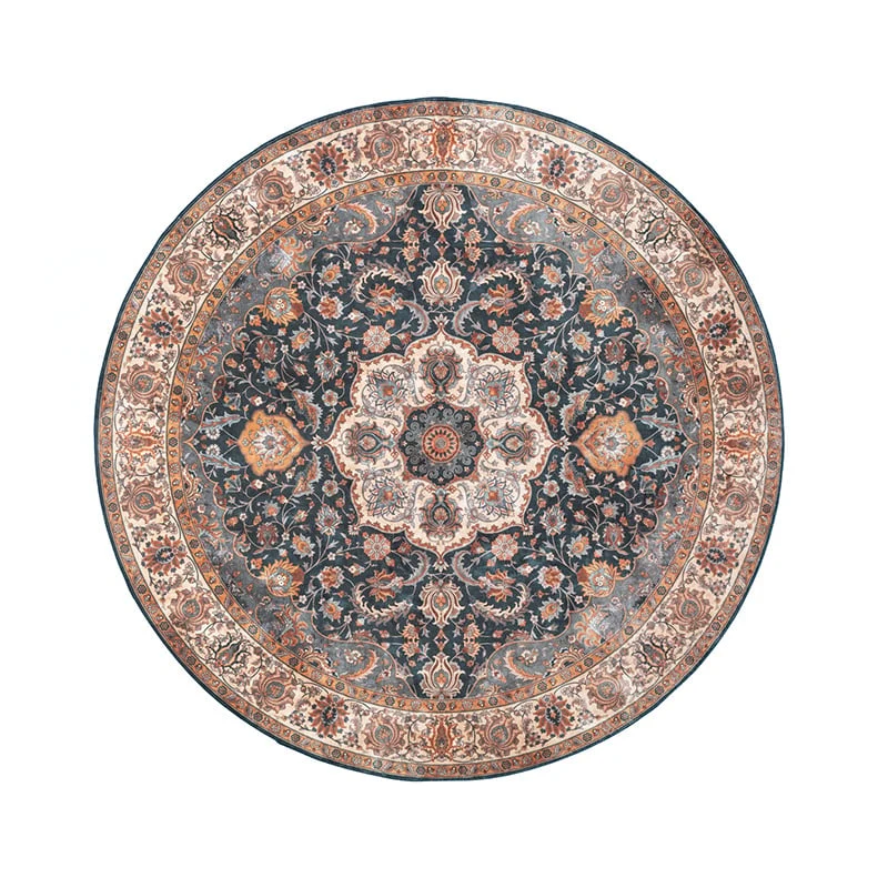 Teppich Vintage Rund - Imagine Medaillon Bunt