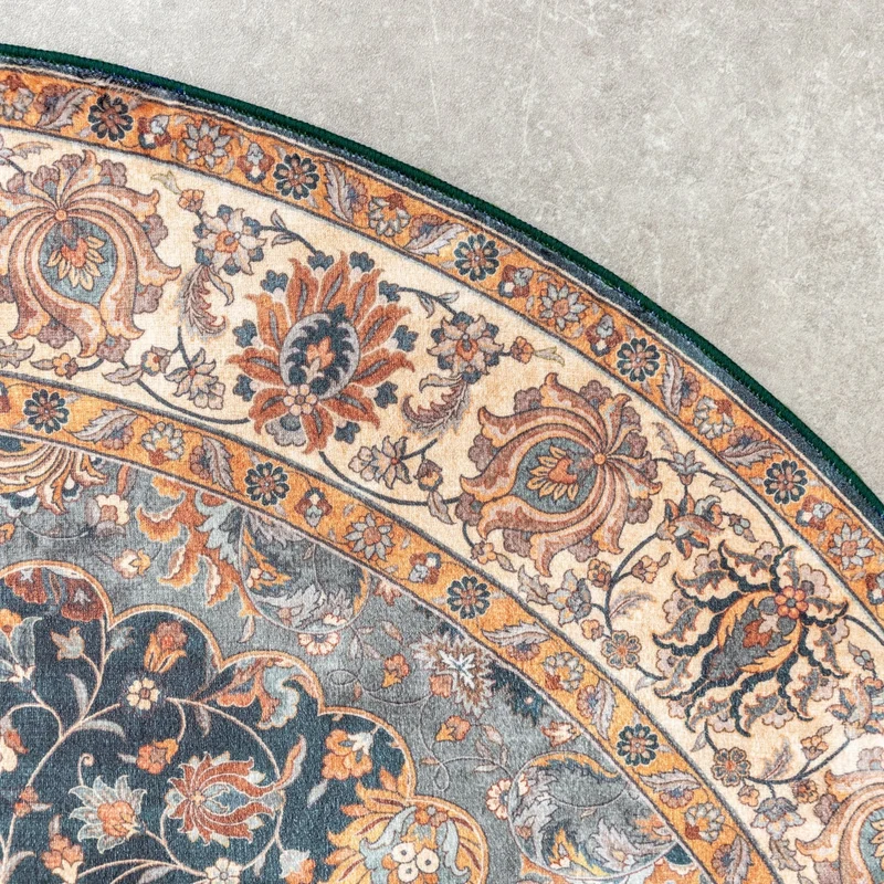 Teppich Vintage Rund - Imagine Medaillon Bunt