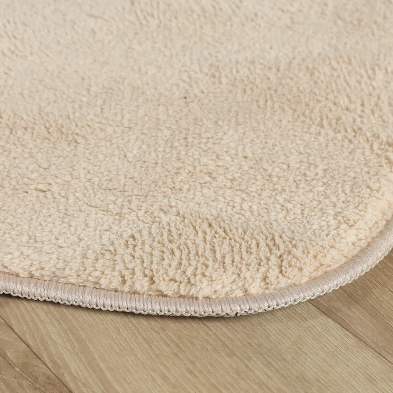 Waschbarer Teppich Rund - Puck Beige