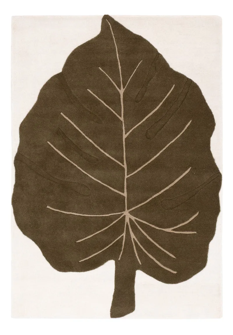 Wollteppich Blatt Monstera