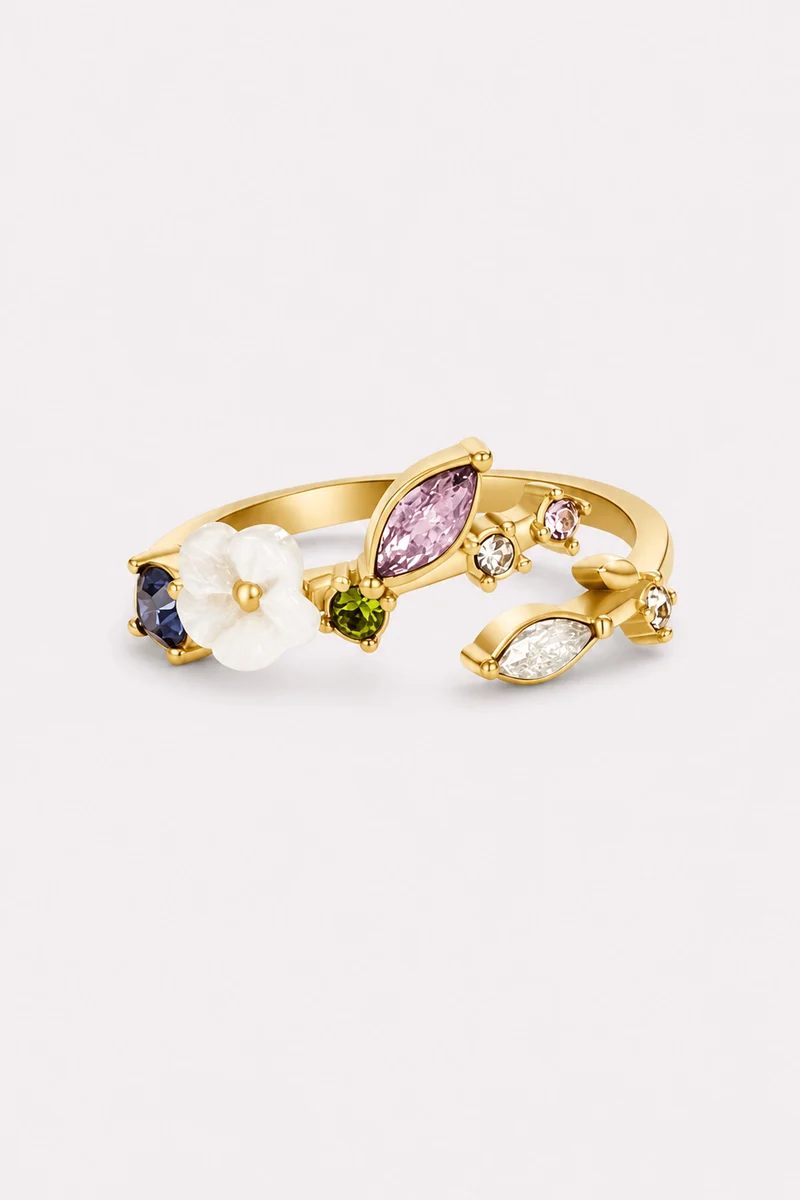 Fleur Lumiere Adjustable Blossom Ring