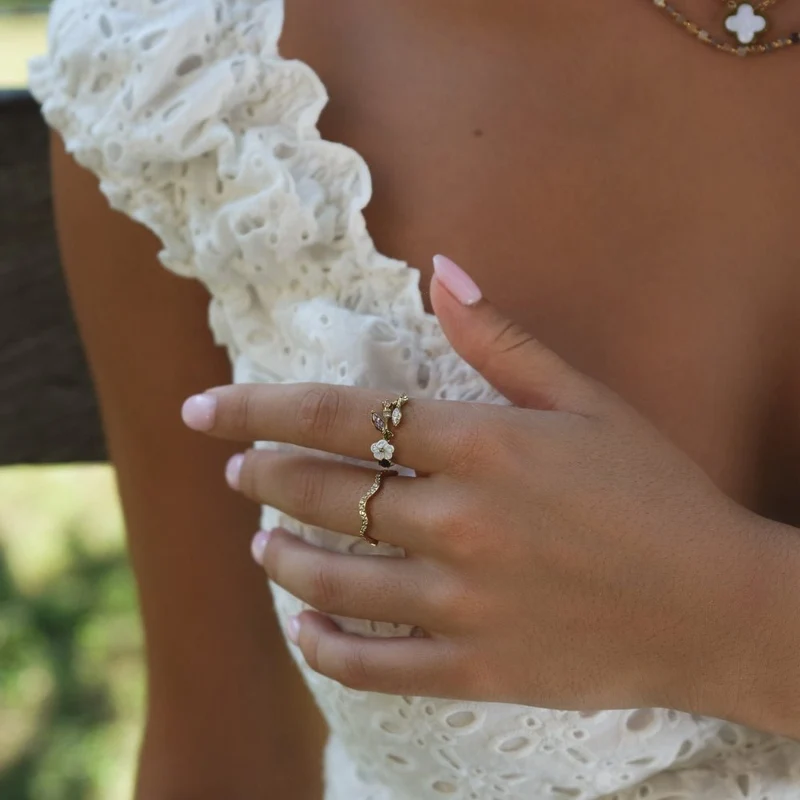 Fleur Lumiere Adjustable Blossom Ring