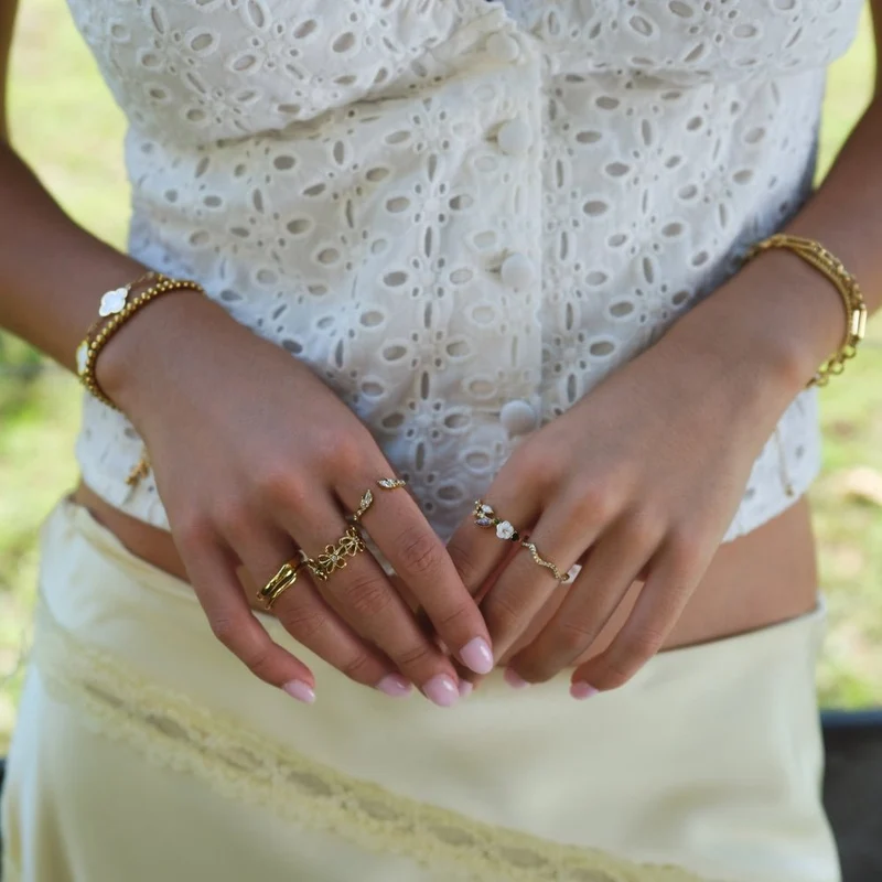 Fleur Lumiere Adjustable Blossom Ring