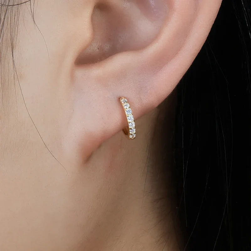 Alexandria Crystal Huggie Earrings