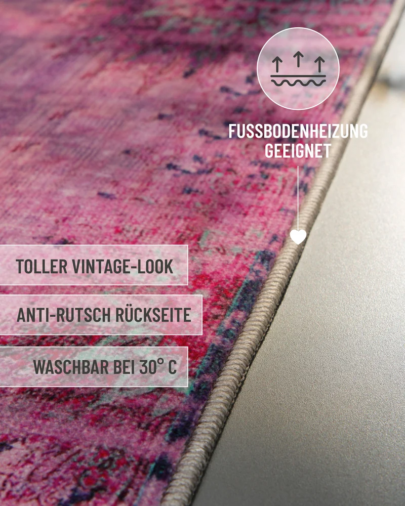 Badteppich Violett Multi "Healing" WECONhome