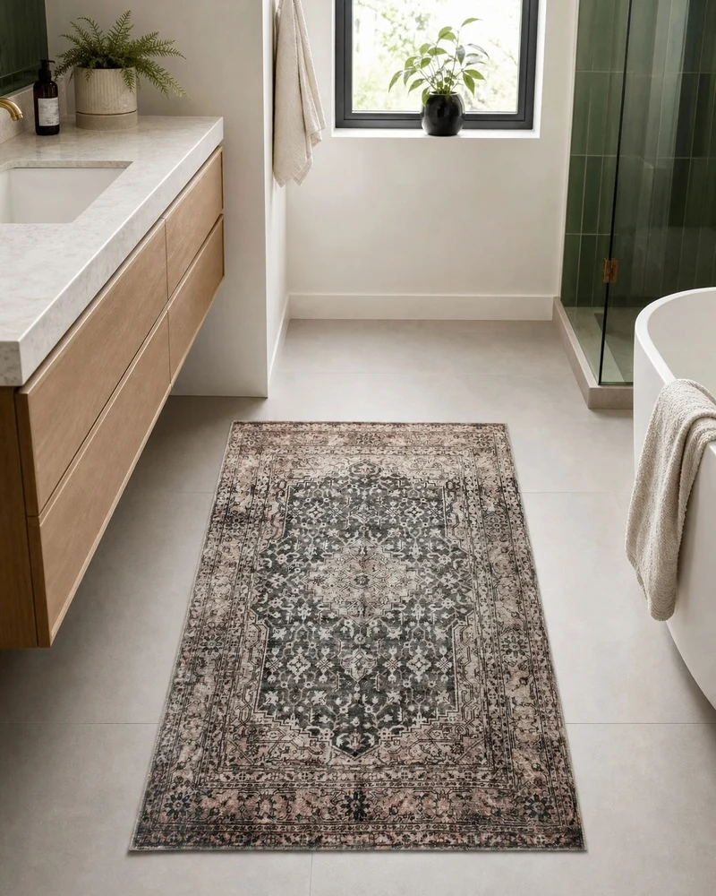 Badteppich Beige Grau "Ralph" WECONhome