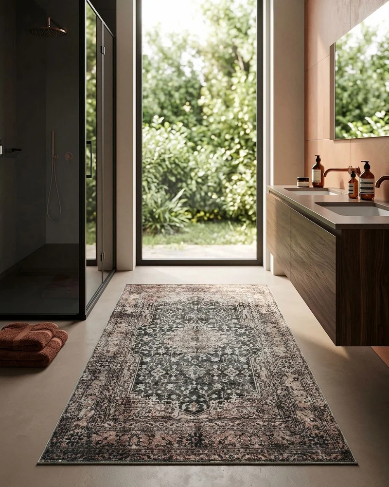 Badteppich Beige Grau "Ralph" WECONhome