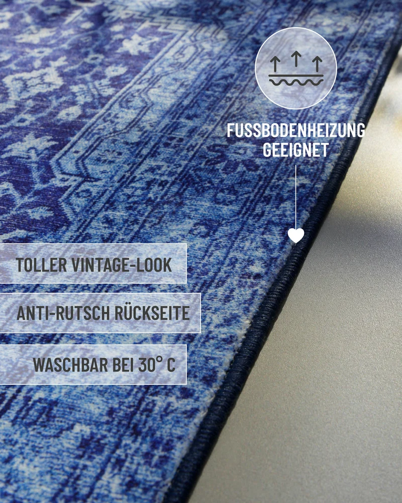 Badteppich Blau Multi "Ralph" WECONhome