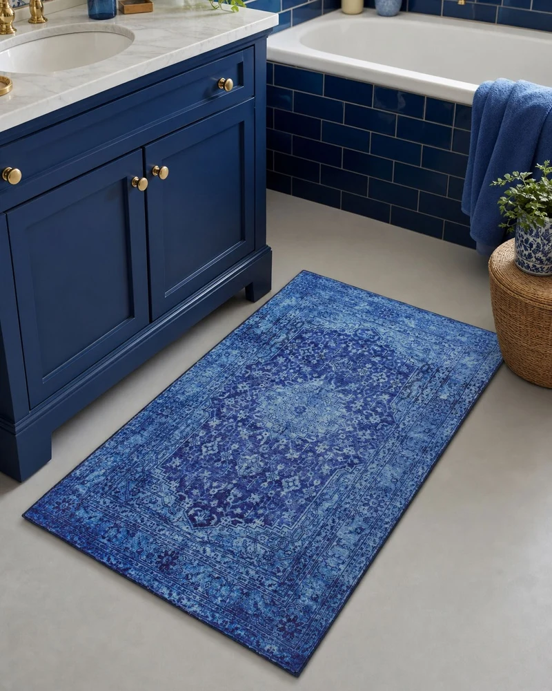 Badteppich Blau Multi "Ralph" WECONhome