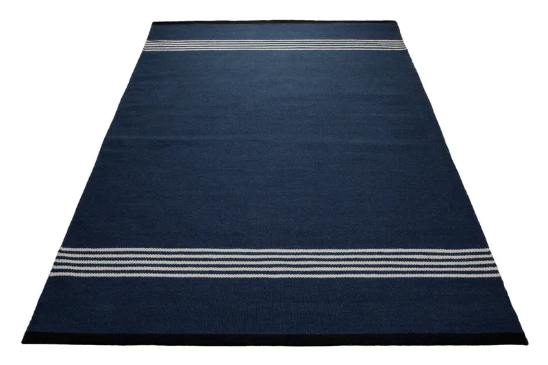 160x230 Teppich Wohnzimmer Marine Spirit – Klassischer Hamptons-Teppich in tiefem Navy
