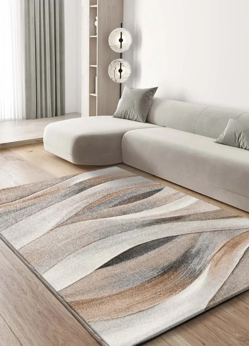 Alfombra abstracta Badet Beige 40126