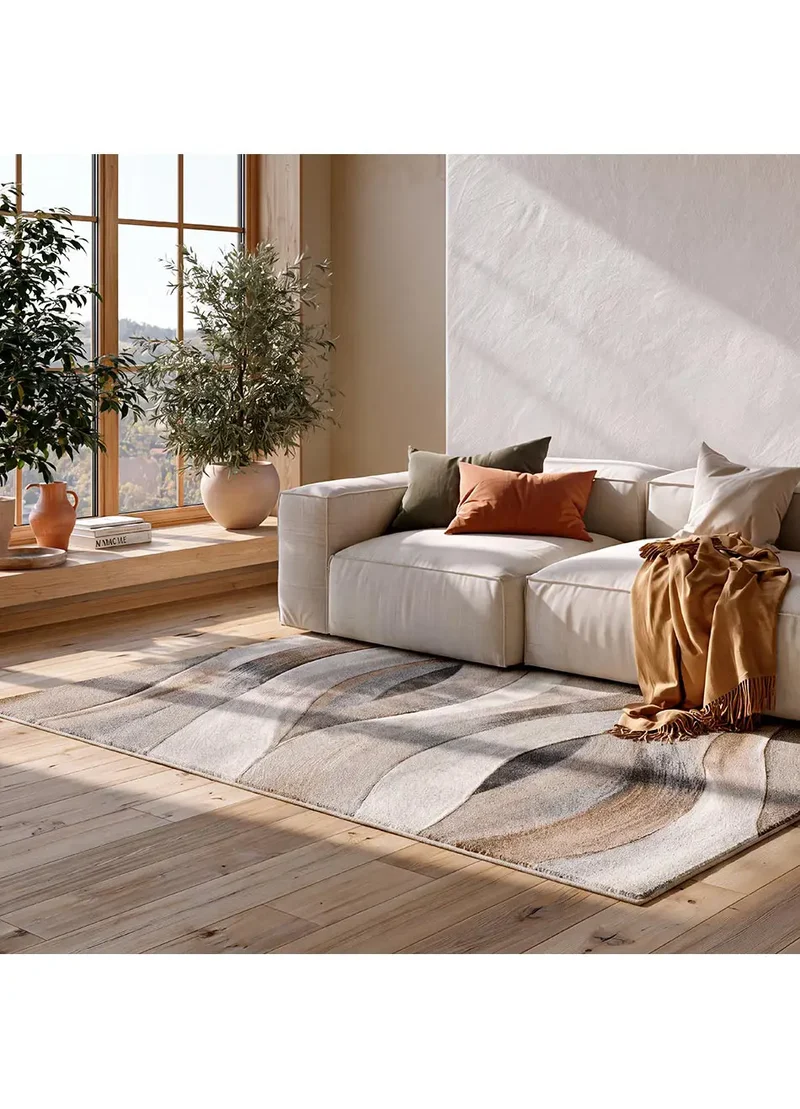 Alfombra abstracta Badet Beige 40126