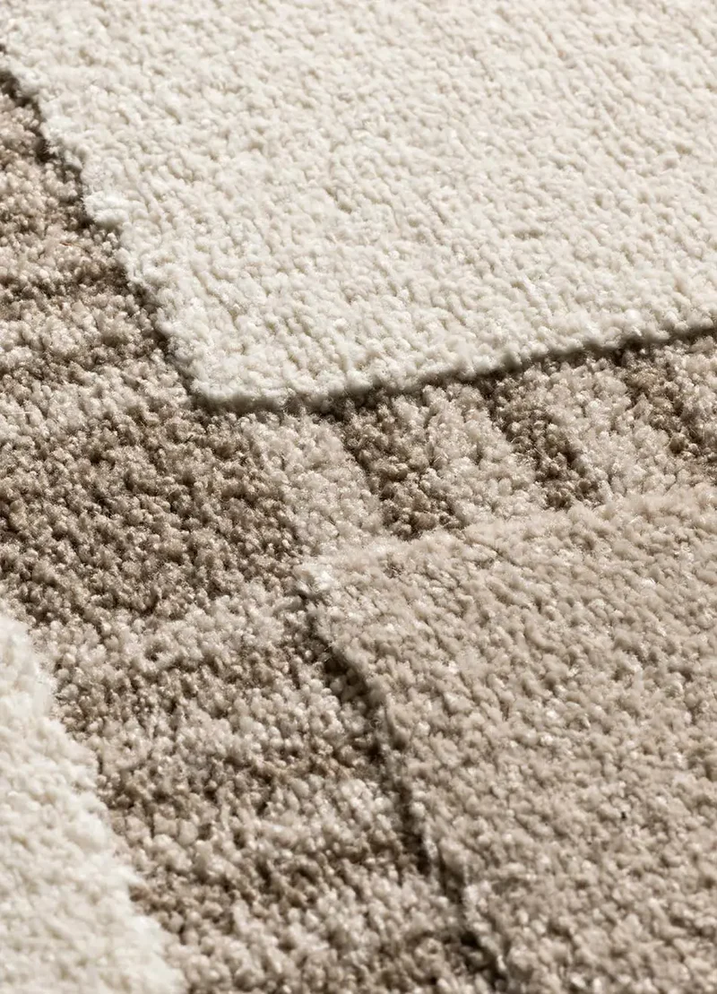 Alfombra geométrica Candela 2451 Crema
