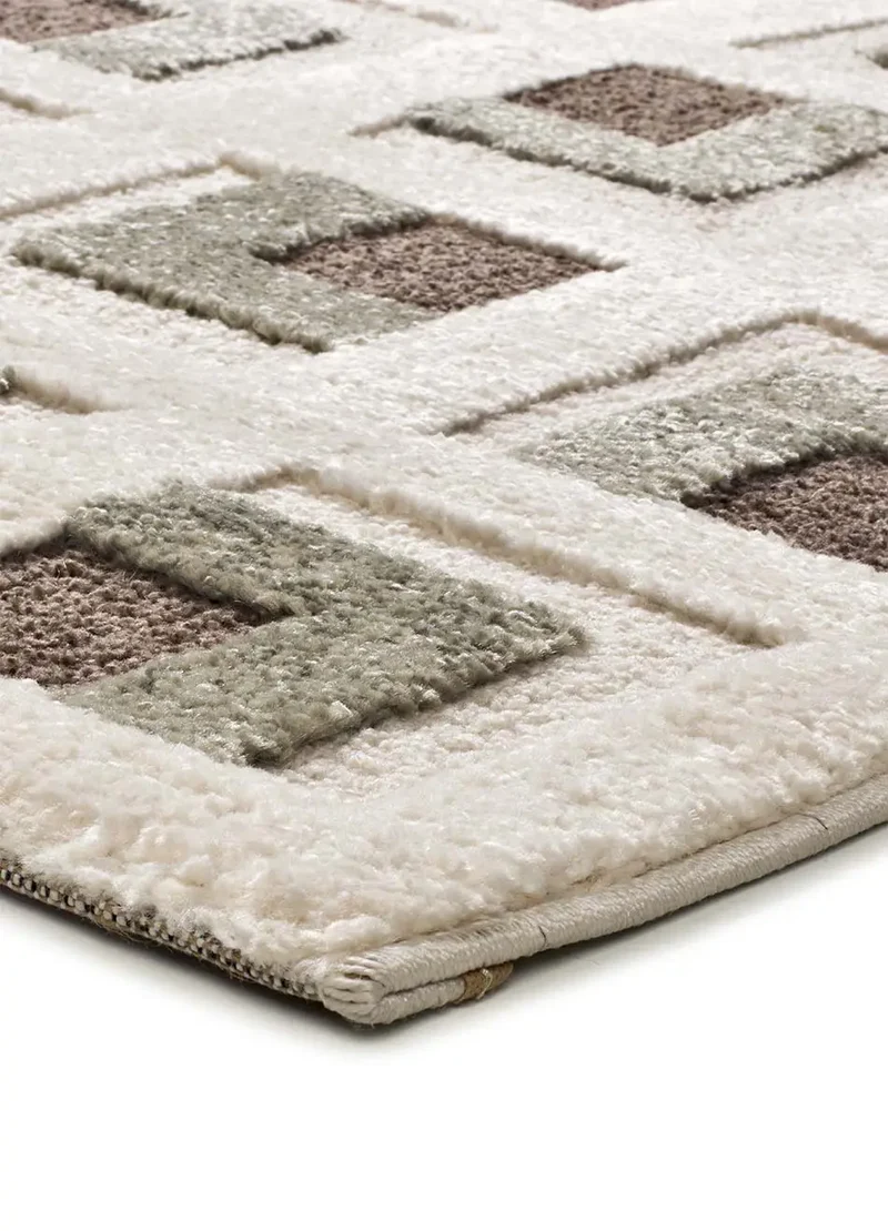 Alfombra geométrica Candela 2450 Marrón