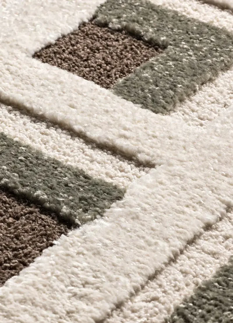 Alfombra geométrica Candela 2450 Marrón