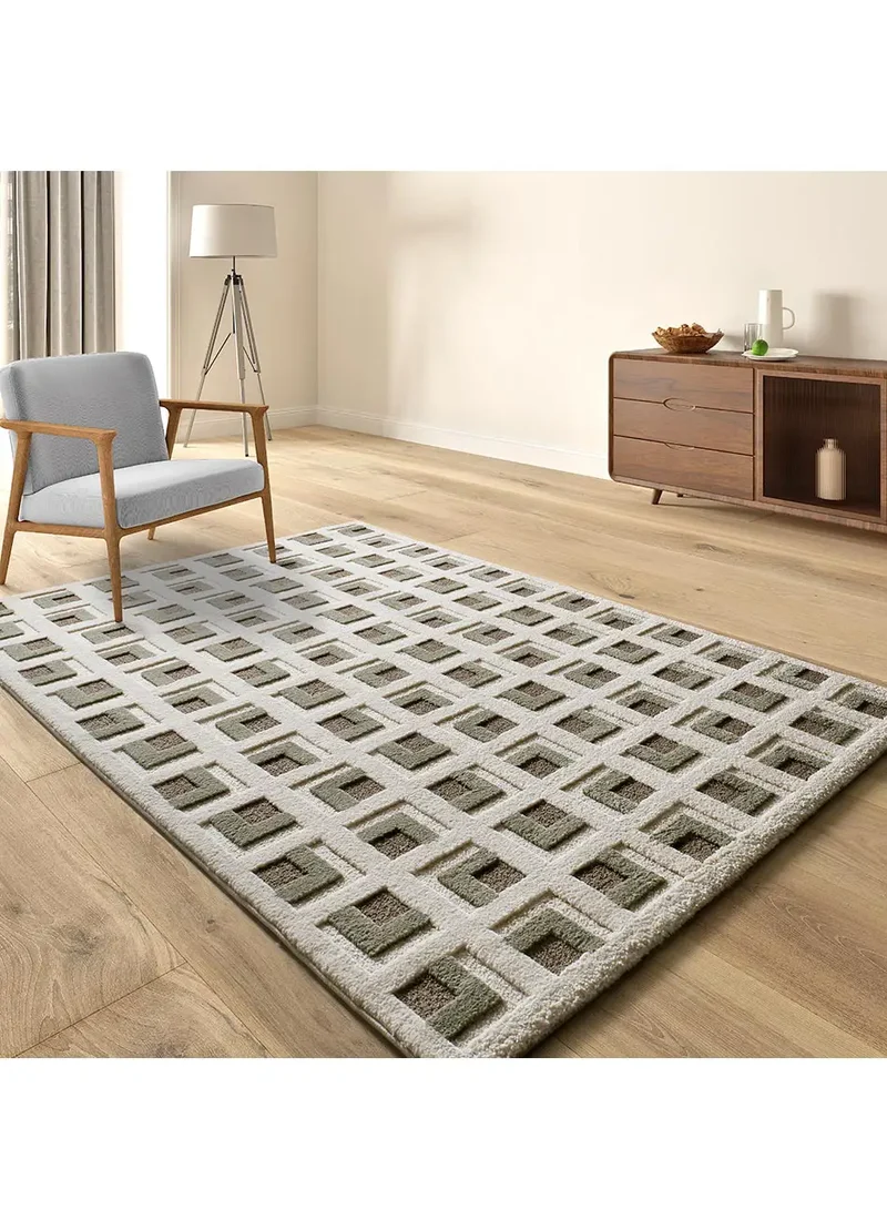 Alfombra geométrica Candela 2450 Marrón