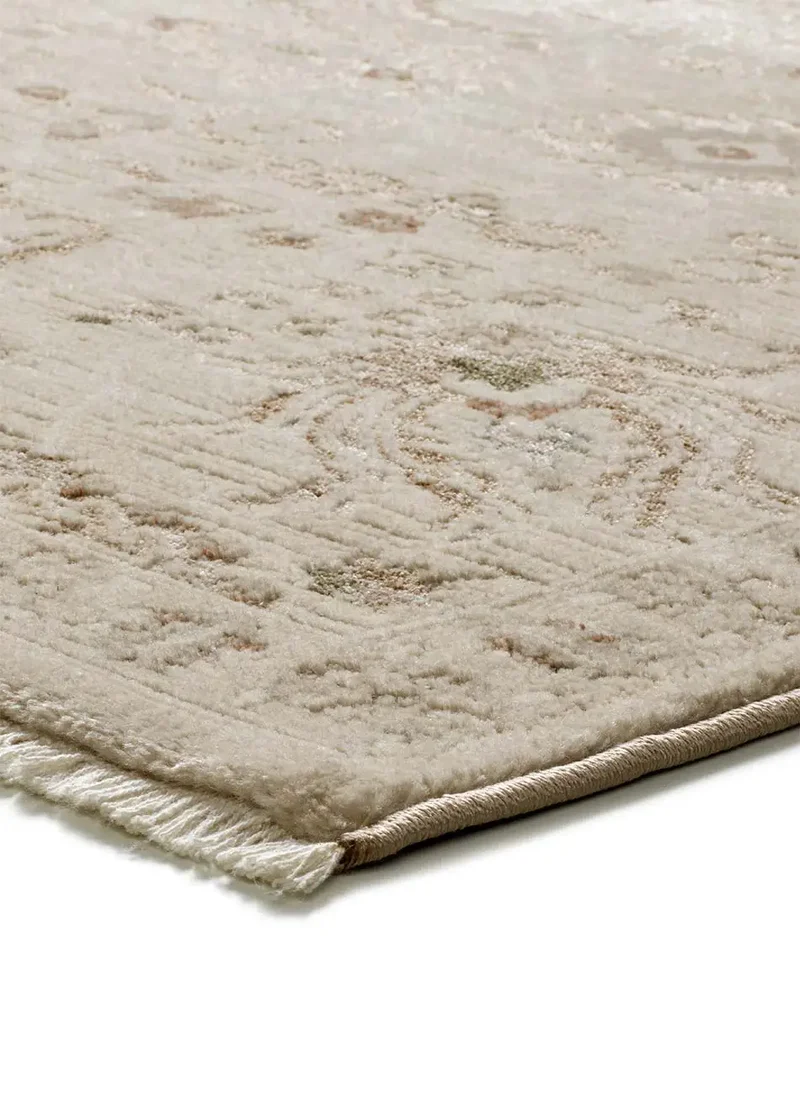 Alfombra vintage con flecos Ona 52081 Beige