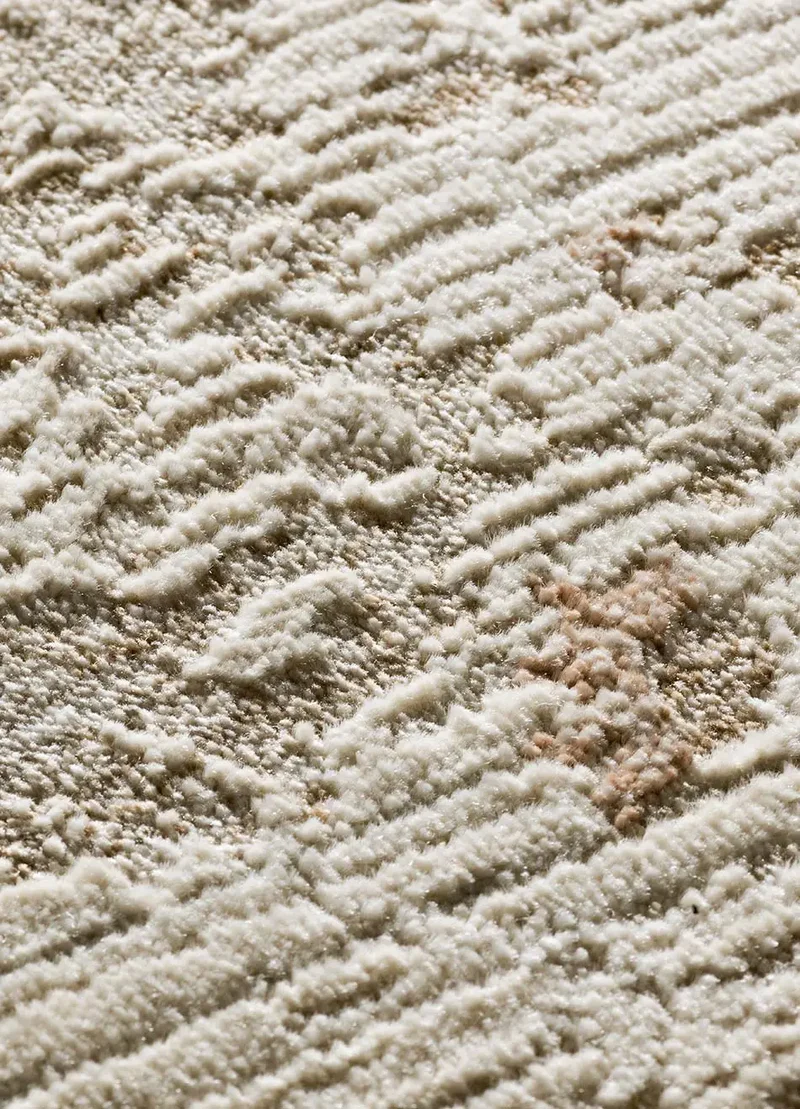 Alfombra vintage con flecos Ona 52081 Beige
