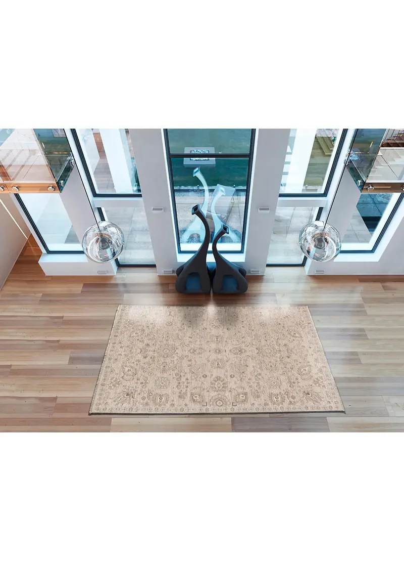 Alfombra vintage con flecos Ona 52081 Beige
