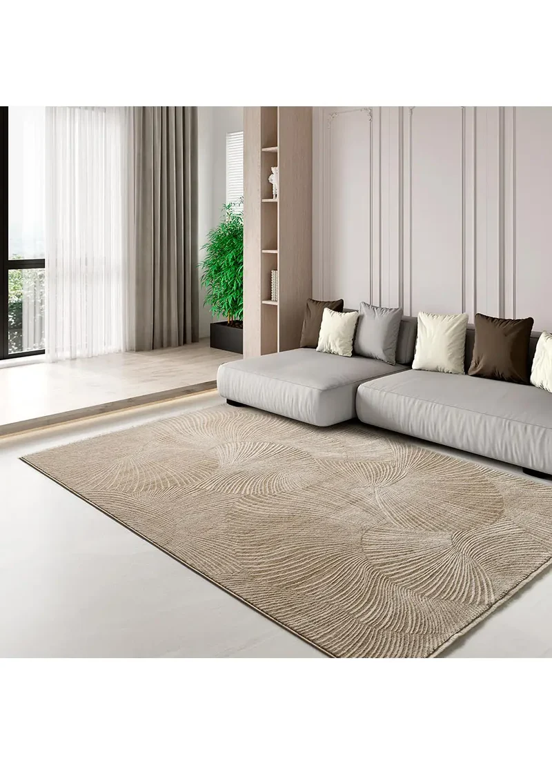 Alfombra geométrica con flecos Ona 52100 Beige