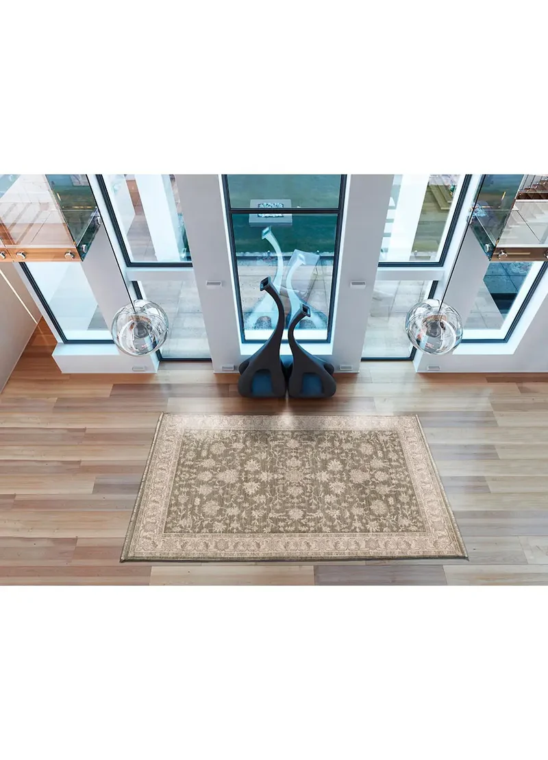 Alfombra vintage con flecos Ona 52095 Verde