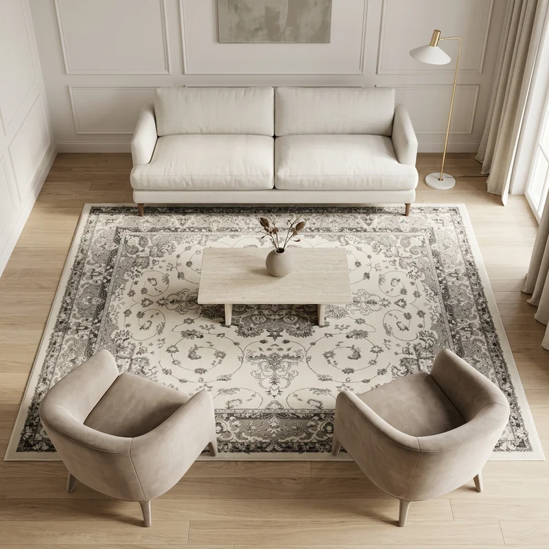 Orientteppich Kurzflor Moderner Teppich mit Ornament-Muster – Pflegeleicht & Robust